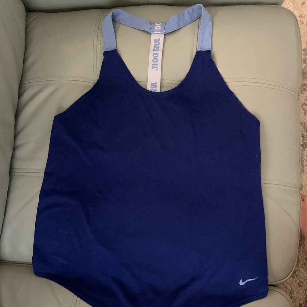 Nike blue racerback tank